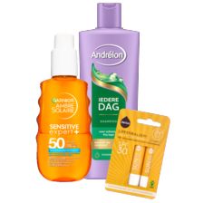 Alle Andrélon, Garnier Ambre Solaire,
Hawaiian Tropic
of Derlon lippenbalsem